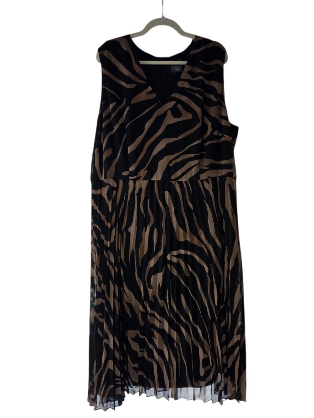 Persona Marina Rinaldi Doretura Midi Dress US 20W Pleated Skirt  Italian Luxury